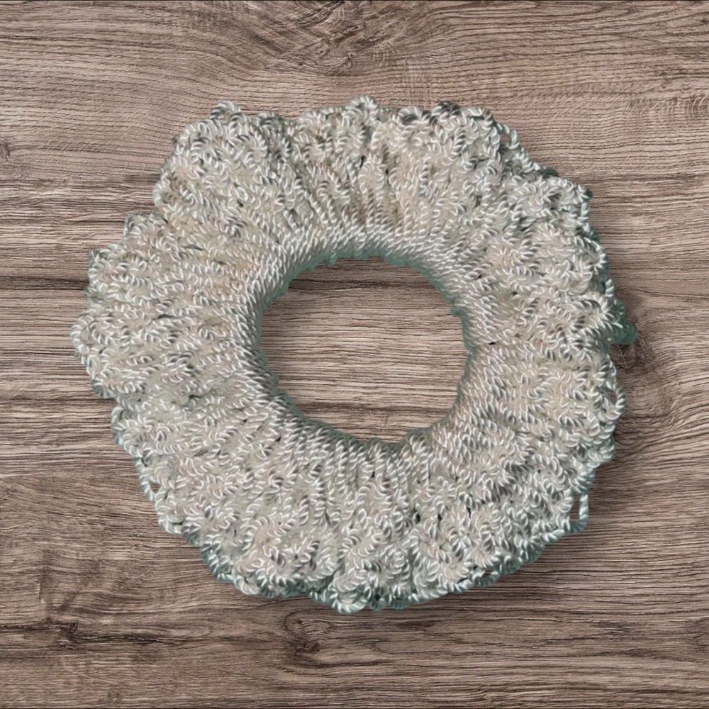 3/$12 Elegant White Hair Scrunchie - Picture 4 of 6